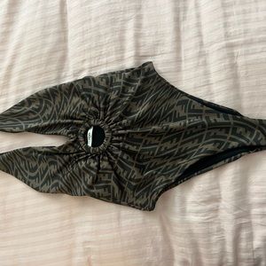 x Sarah Coleman FF FENDI Vertigo Cutout One-Piece Swimsuit